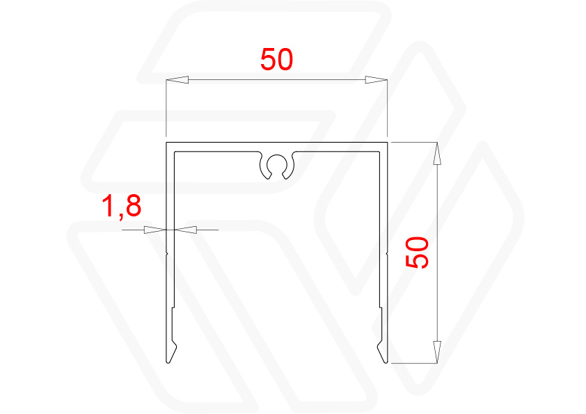 Прямоугольная ламель RV-50P | Производство и монтаж