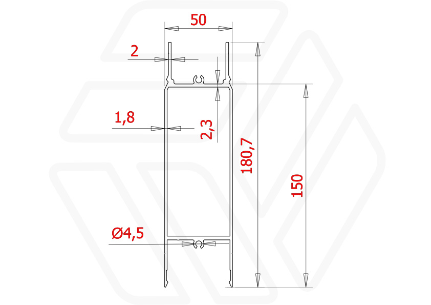 Удлинитель RV-150Н для ламелей RV | Монтаж фасадных ламелей