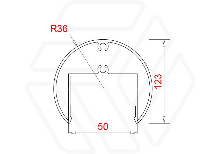 Декоративная ламель RV-70R | Производство и монтаж